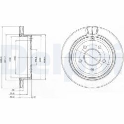 Stabdžių diskas DELPHI BG4177