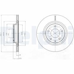 Stabdžių diskas DELPHI BG4182
