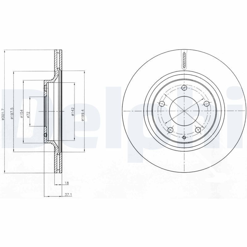 Stabdžių diskas DELPHI BG4182