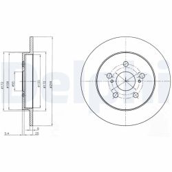 Stabdžių diskas DELPHI BG4201
