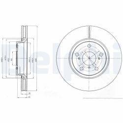 Stabdžių diskas DELPHI BG4236C