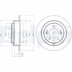 Stabdžių diskas DELPHI BG4262
