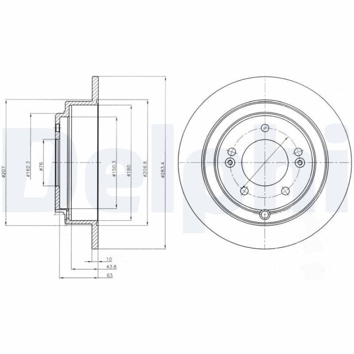 Stabdžių diskas DELPHI BG4262