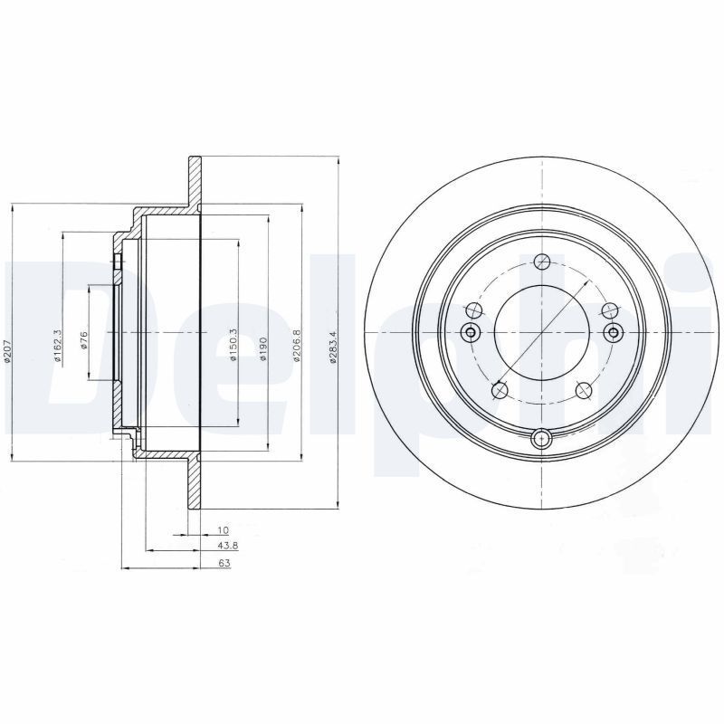 Stabdžių diskas DELPHI BG4262