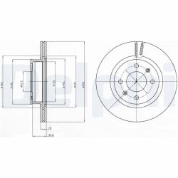Stabdžių diskas DELPHI BG4295