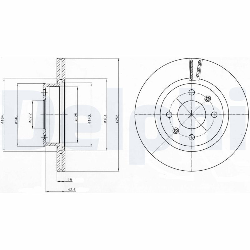 Stabdžių diskas DELPHI BG4295