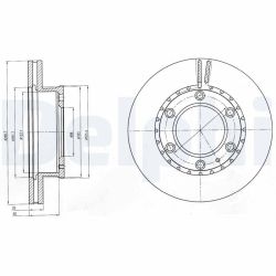 Stabdžių diskas DELPHI BG4297