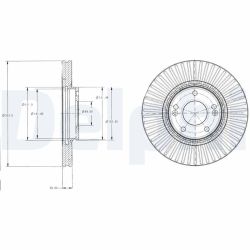 Stabdžių diskas DELPHI BG4309