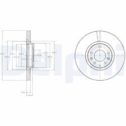 Stabdžių diskas DELPHI BG4332