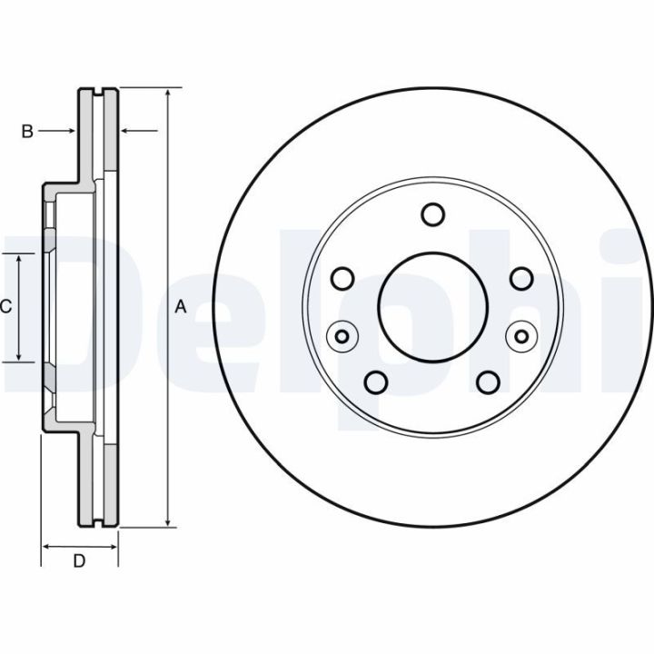 Stabdžių diskas DELPHI BG4455