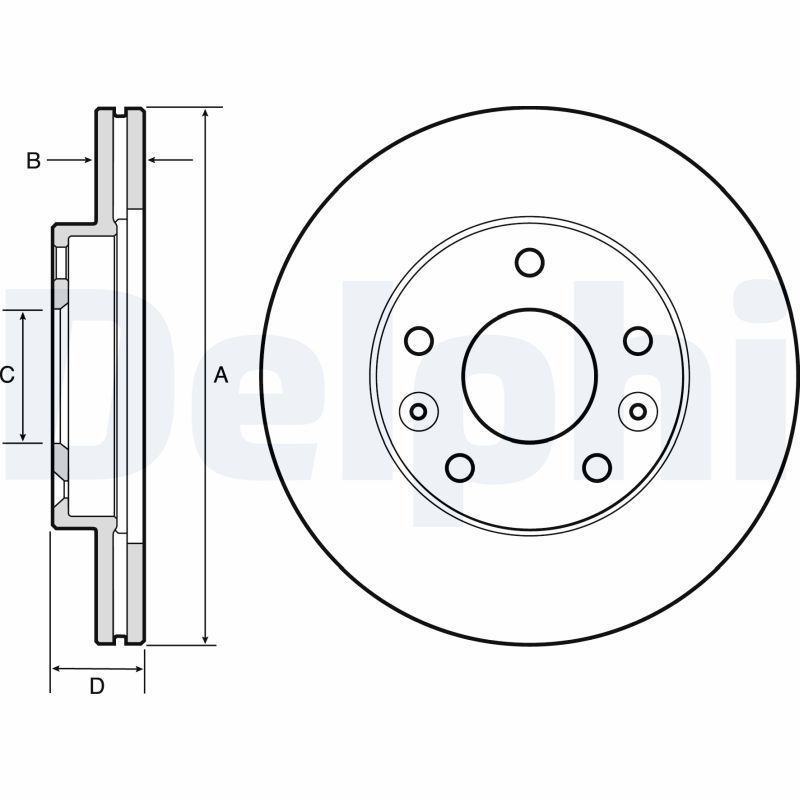 Stabdžių diskas DELPHI BG4455