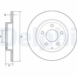 Stabdžių diskas DELPHI BG4534