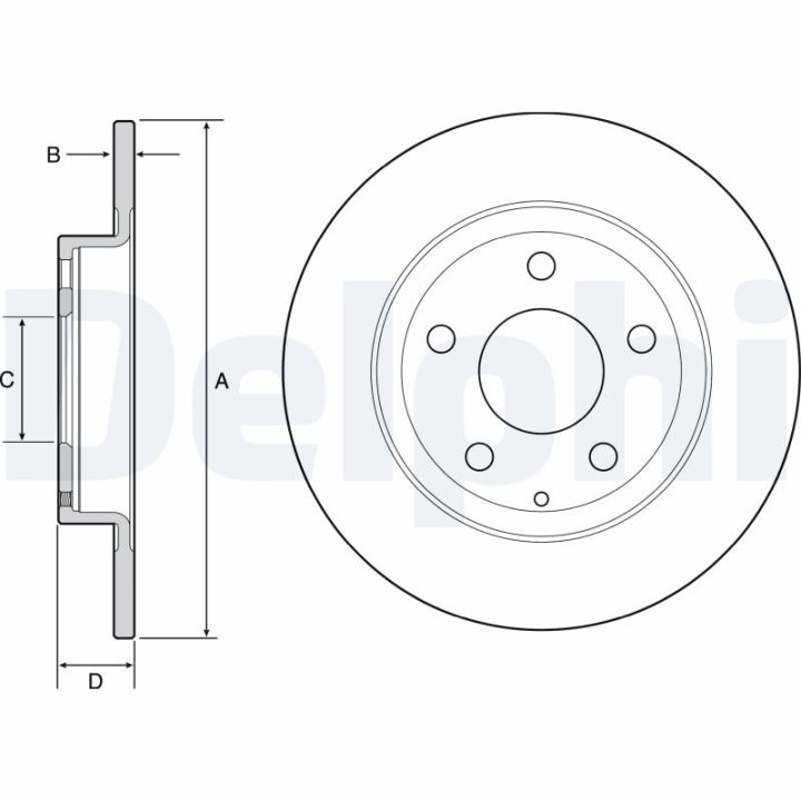 Stabdžių diskas DELPHI BG4534