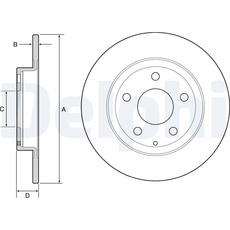 Stabdžių diskas DELPHI BG4534