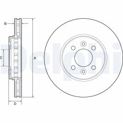 Stabdžių diskas DELPHI BG4536
