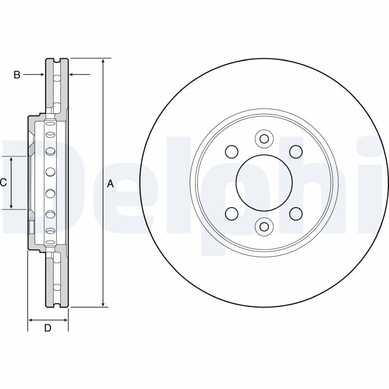 Stabdžių diskas DELPHI BG4536