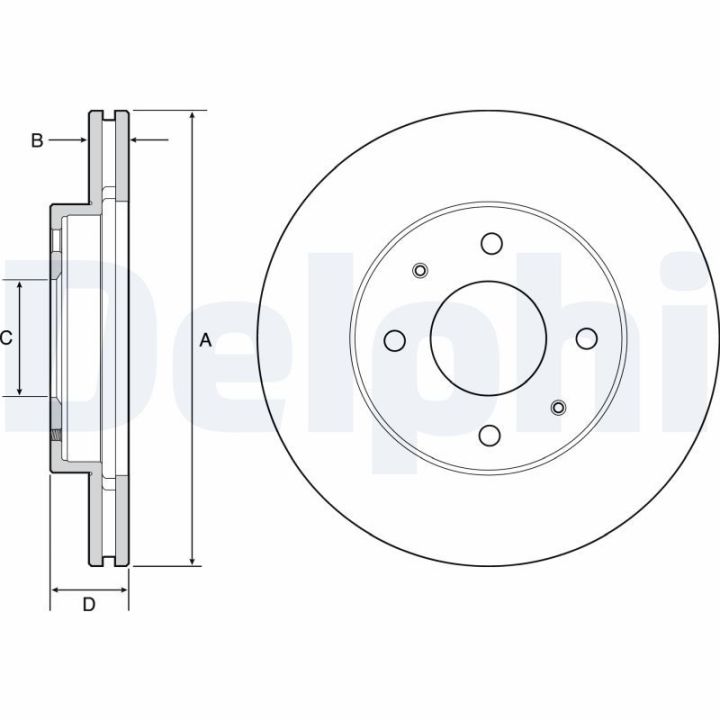 Stabdžių diskas DELPHI BG4537