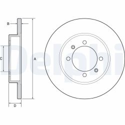 Stabdžių diskas DELPHI BG4538