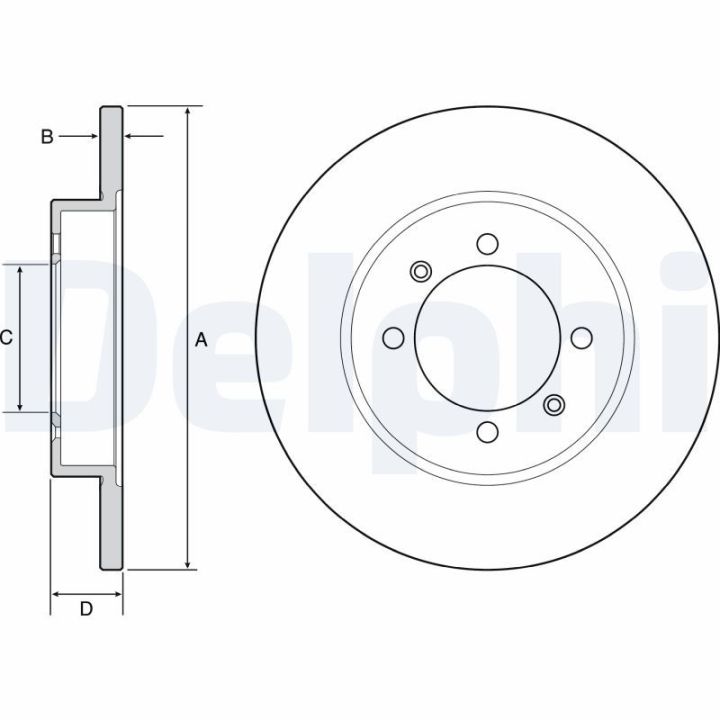 Stabdžių diskas DELPHI BG4538