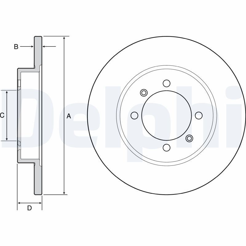 Stabdžių diskas DELPHI BG4538