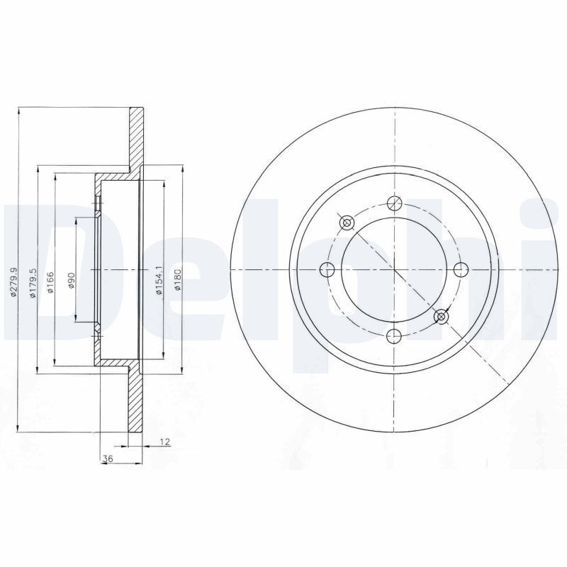 Stabdžių diskas DELPHI BG4538C