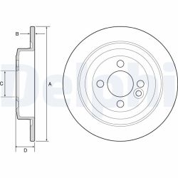 Stabdžių diskas DELPHI BG4560C
