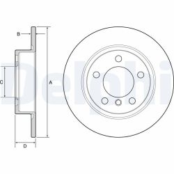 Stabdžių diskas DELPHI BG4561C