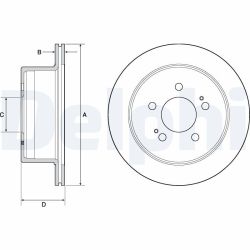 Stabdžių diskas DELPHI BG4677C