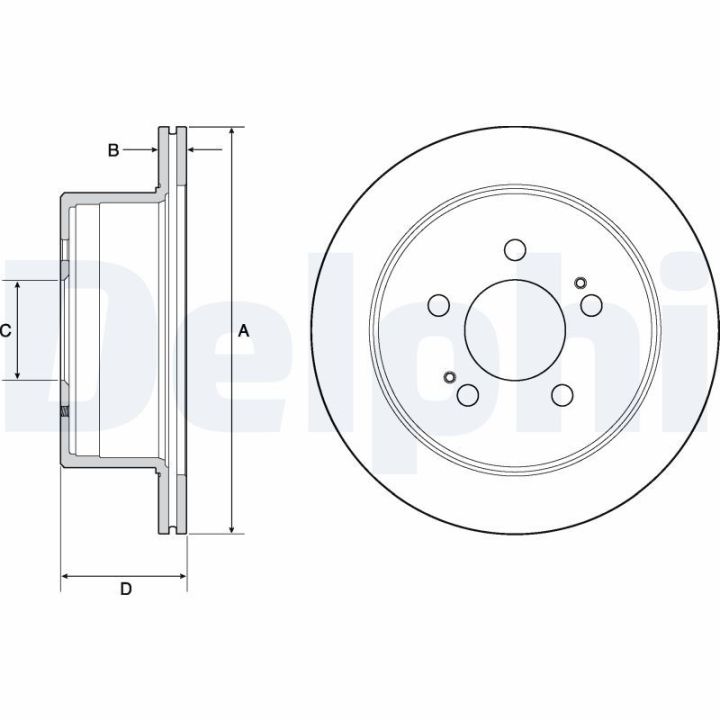 Stabdžių diskas DELPHI BG4677C