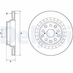 Stabdžių diskas DELPHI BG4684C