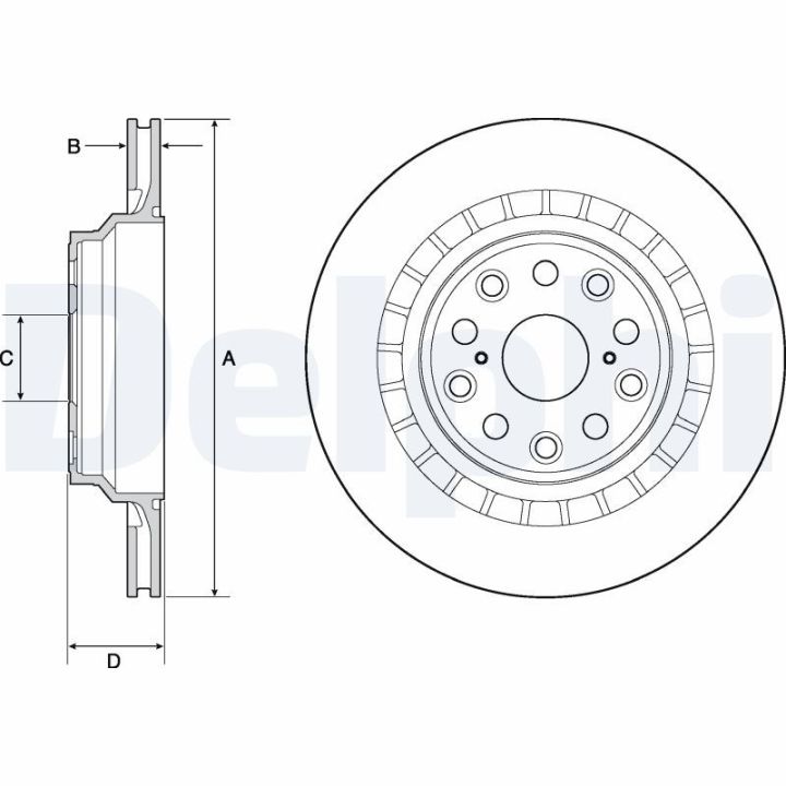 Stabdžių diskas DELPHI BG4684C
