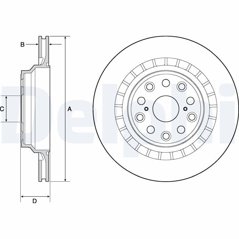Stabdžių diskas DELPHI BG4684C