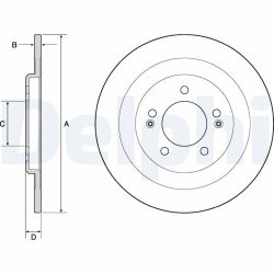 Stabdžių diskas DELPHI BG4688C