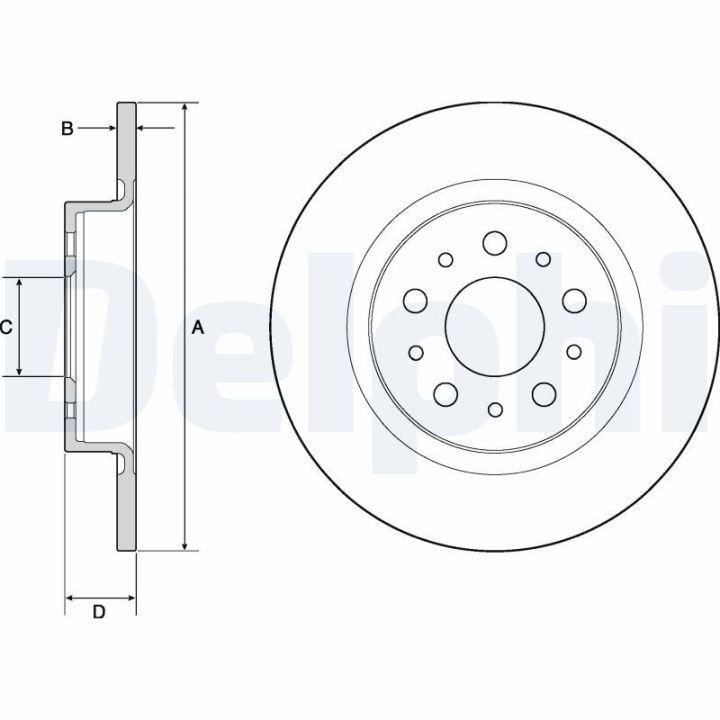 Stabdžių diskas DELPHI BG4690C