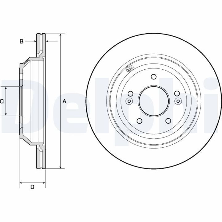 Stabdžių diskas DELPHI BG4756C
