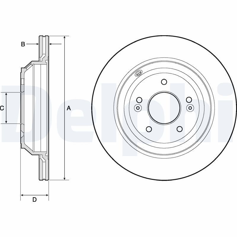 Stabdžių diskas DELPHI BG4756C