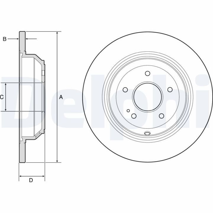 Stabdžių diskas DELPHI BG4791C