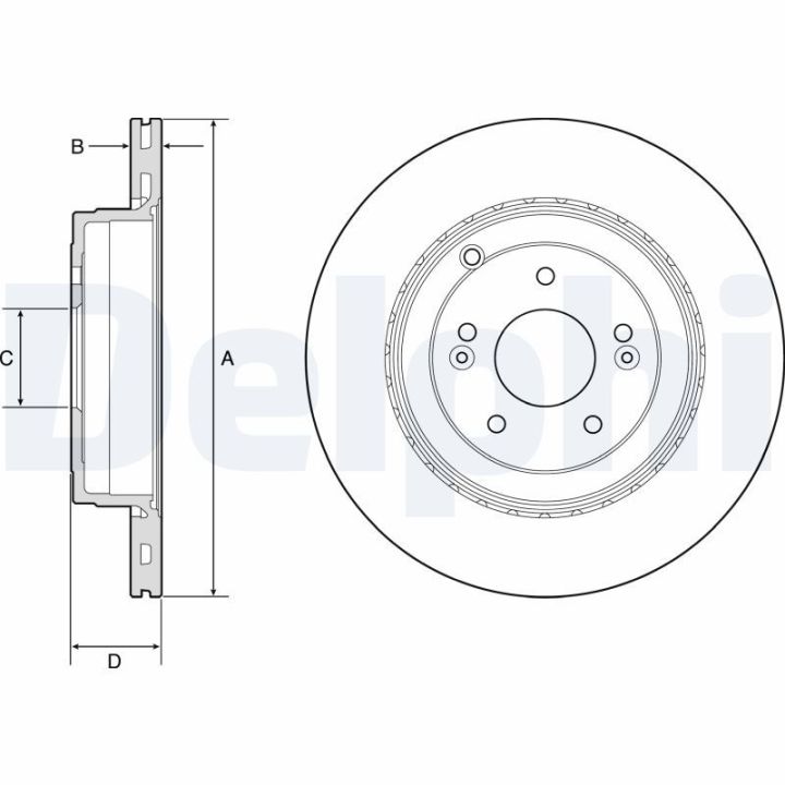 Stabdžių diskas DELPHI BG4794C