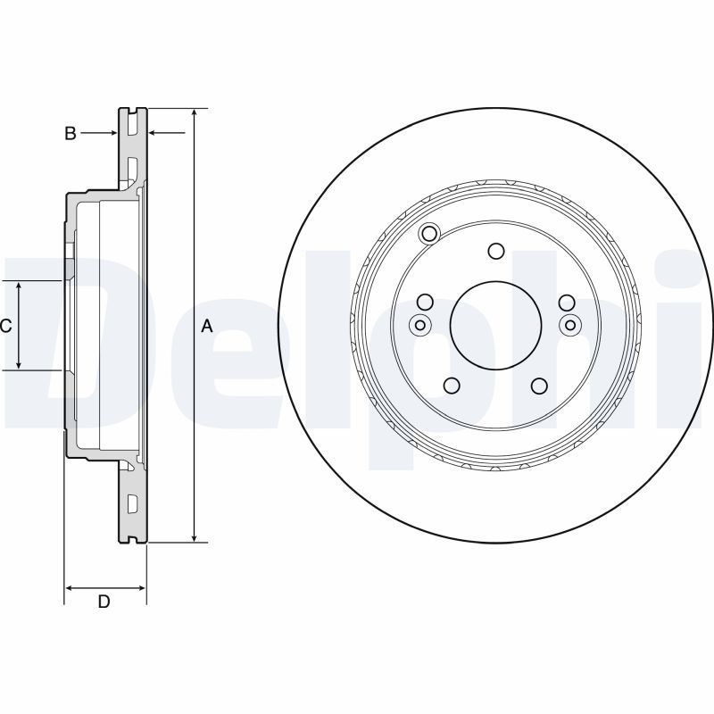 Stabdžių diskas DELPHI BG4794C