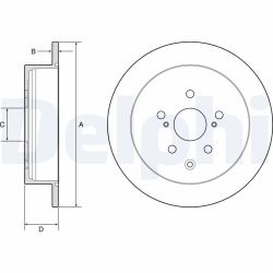 Stabdžių diskas DELPHI BG4919C