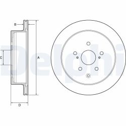 Stabdžių diskas DELPHI BG4929C