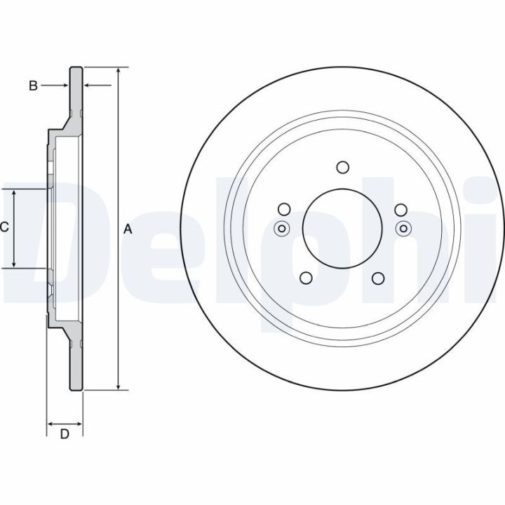 Stabdžių diskas DELPHI BG4932C