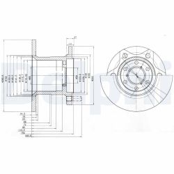 Stabdžių diskas DELPHI BG649