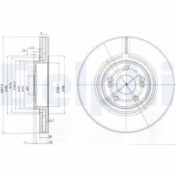 Stabdžių diskas DELPHI BG9016