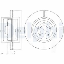 Stabdžių diskas DELPHI BG9050
