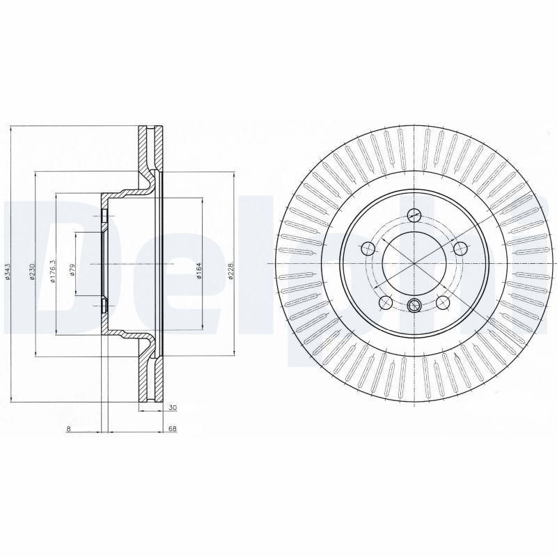 Stabdžių diskas DELPHI BG9081