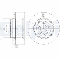 Stabdžių diskas DELPHI BG9082C