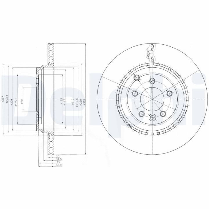 Stabdžių diskas DELPHI BG9082C