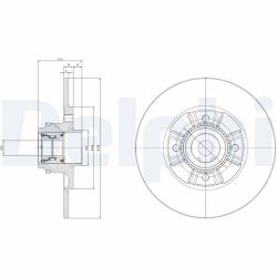 Stabdžių diskas DELPHI BG9114RSC