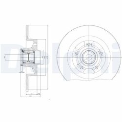 Stabdžių diskas DELPHI BG9115RSC